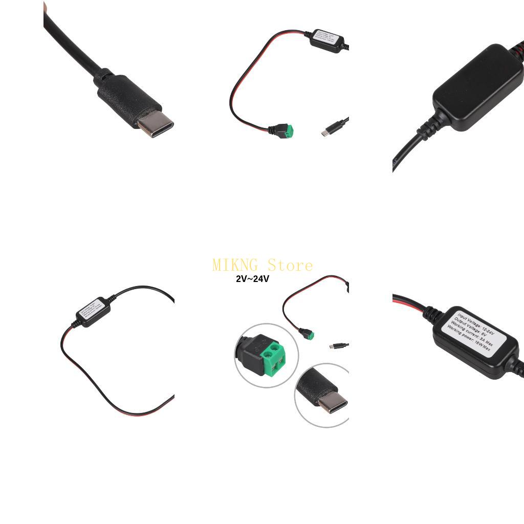 Electronics And Gadgets C - สายชาร์จ 2 พินเป็น Type C ตัวผู้