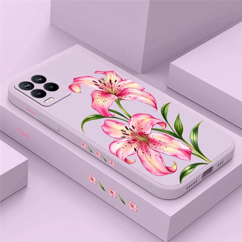 เคสลายดอกไม้สีชมพู สำหรับ OPPO - Realme Note 50 บทวิจารณ์และราคา