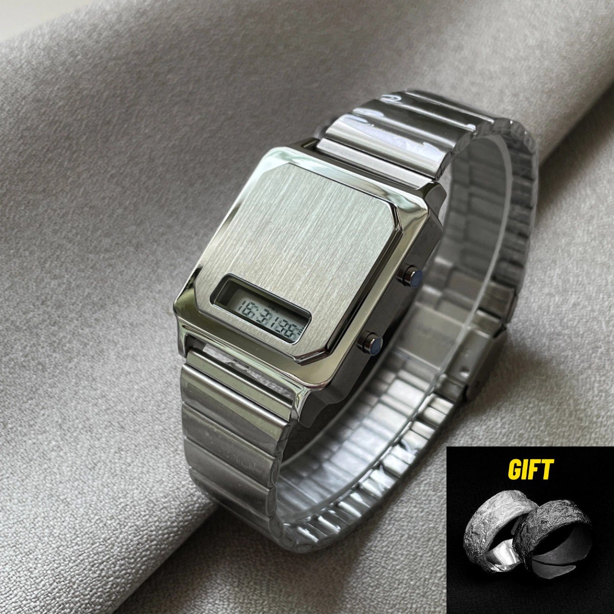CILOA นาฬิกาอิเล็กทรอนิกส์ทรงส - Electronics Gadgets For Men บทวิจารณ์และราคา