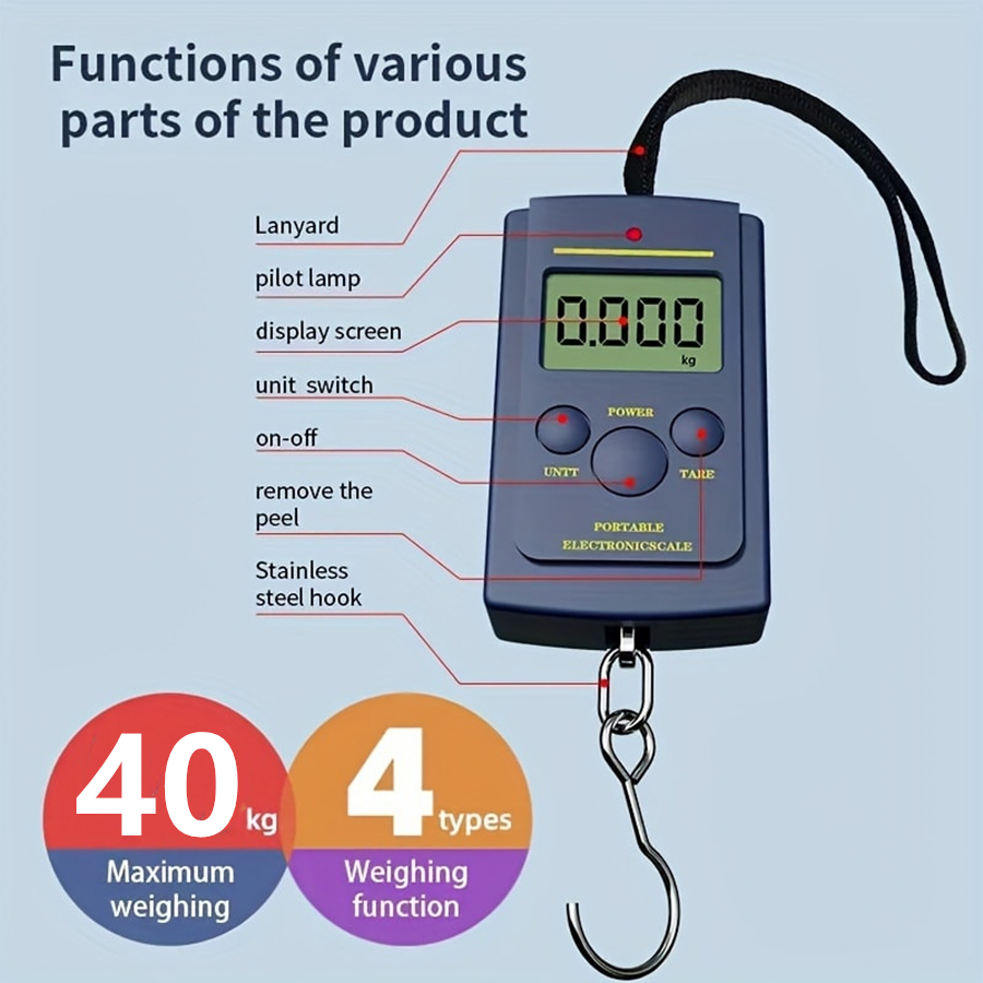 เครื่องชั่งน้ําหนักแบบแขวนดิจิ - Electronics And Gadgets บทวิจารณ์และราคา