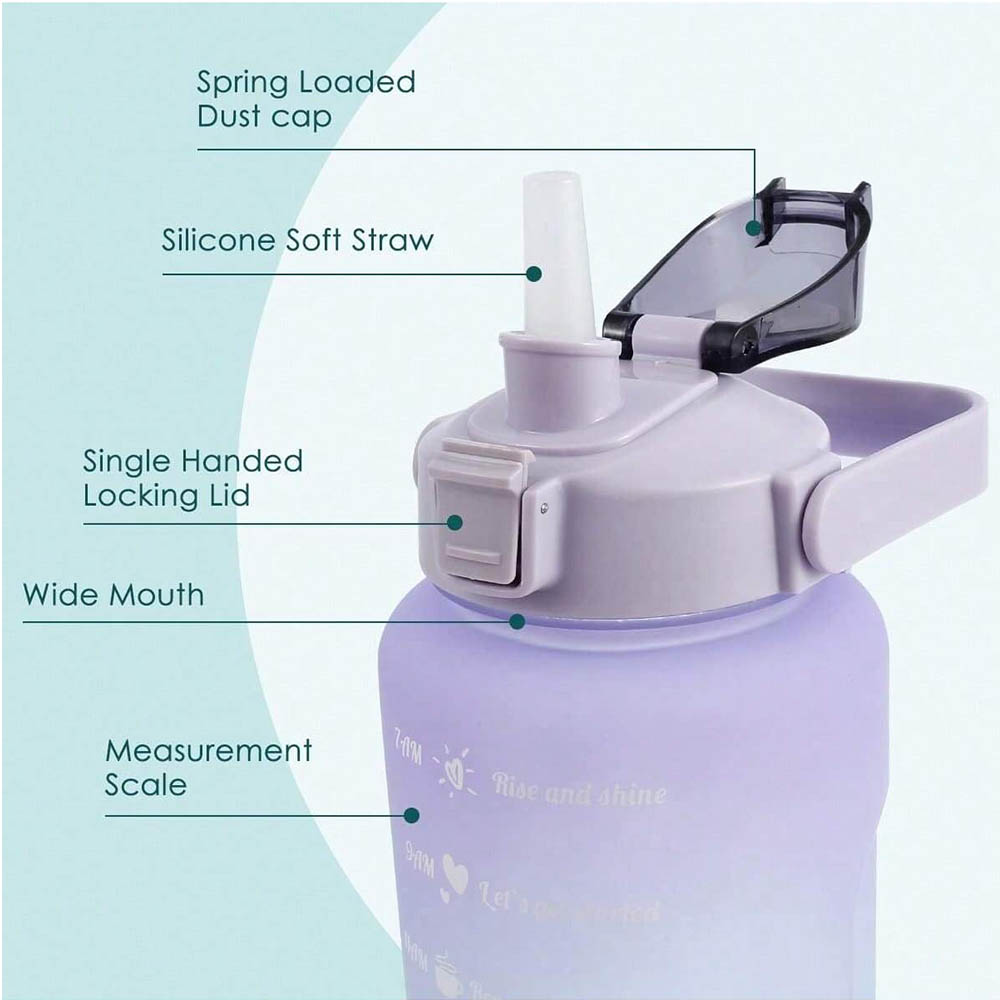 ขวดน้ํา 2 ลิตรขวดน้ําสร้างแรงบ - Smart Water Bottle Tracker บทวิจารณ์และราคา